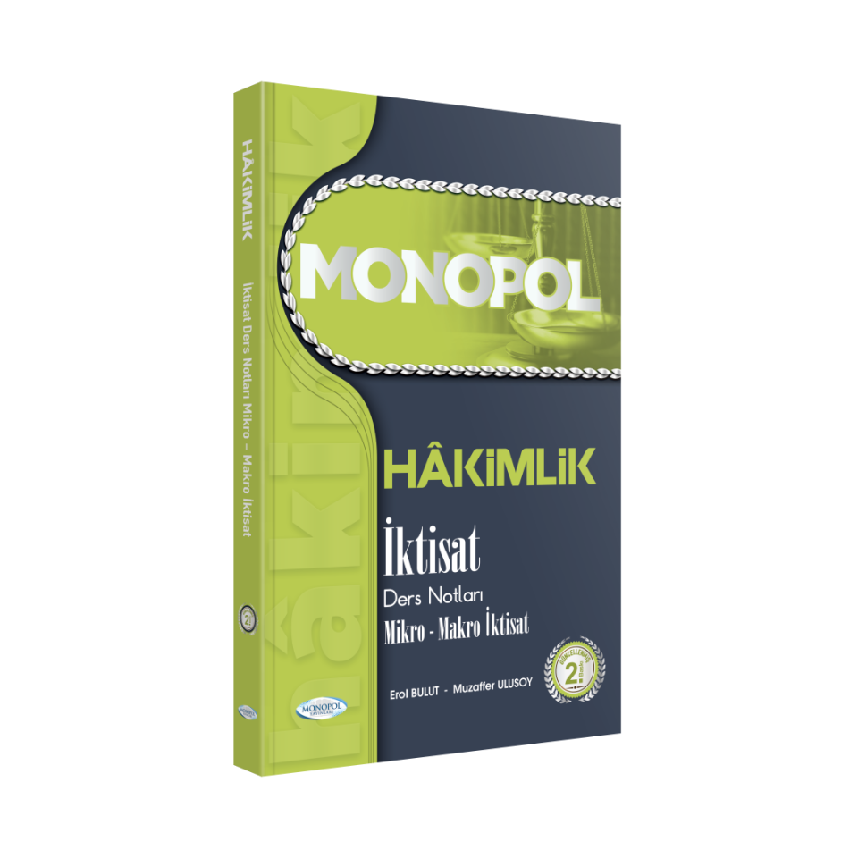 İdari Hakimlik İktisat Ders Notları 2. Baskı Erol Bulut Muzaffer Ulusoy Monopol Yayınları