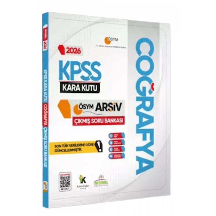 2026 KPSS COĞRAFYA’nın Kara Kutusu ÖSYM Çıkmış Soru Havuzu Bankası Konu Özetli Dijital Çözümlü İnformal Yayınları