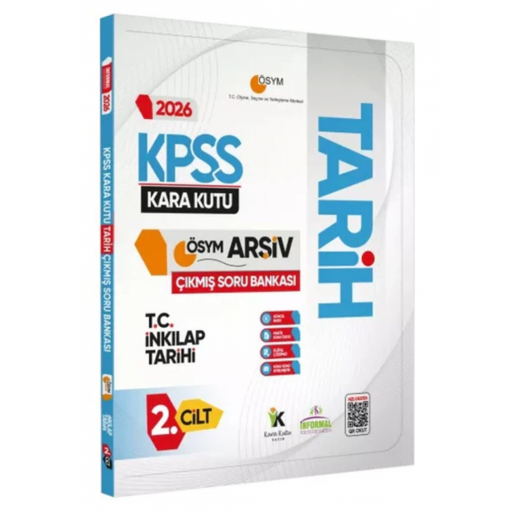 2026 KPSS Tarihin Kara Kutusu 2.Cilt ÖSYM Çıkmış Soru Havuzu Bankası Konu Özetli Dijital Çözümlü İnformal Yayınları