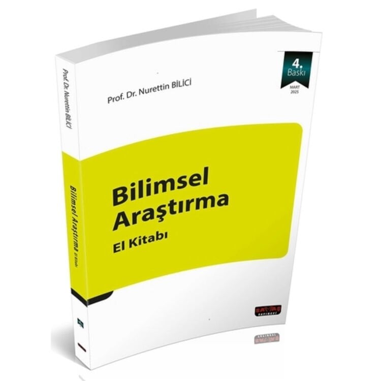 Bilimsel Araştırma El Kitabı - Nurettin Bilici Şubat 2025 Savaş Yayınları