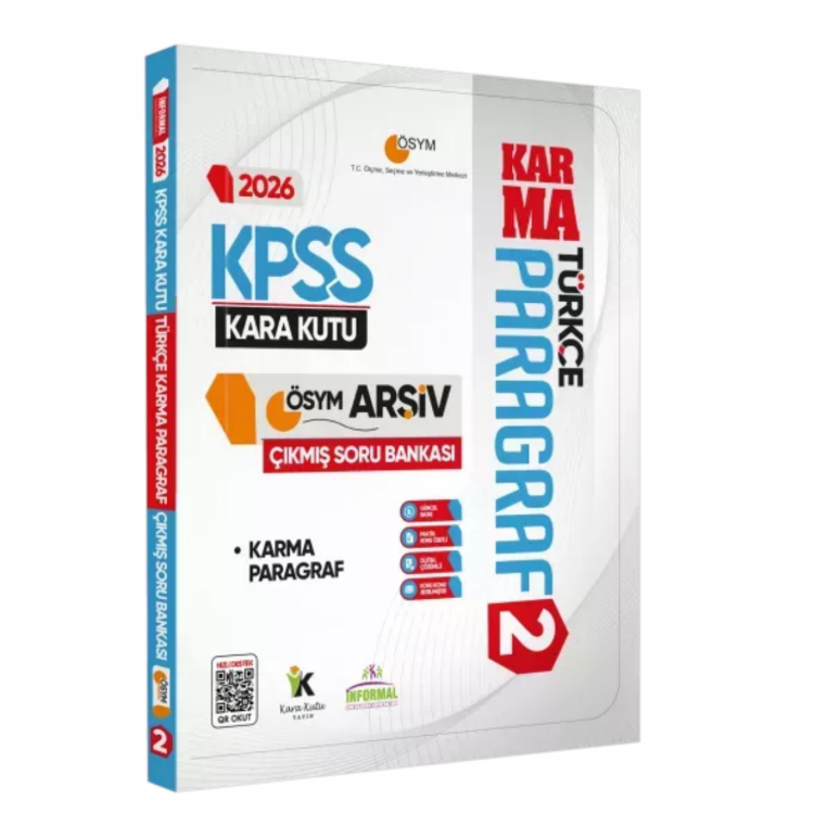 2026 KPSS Türkçenin Kara Kutusu PARAGRAF 2 KARMA ÖSYM Çıkmış Soru Bankası Konu Özetli Çözümlü İnformal Yayınları
