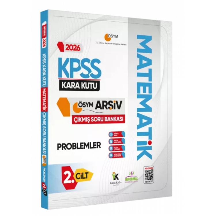 2026 KPSS MATEMATİK Kara Kutusu 2.Cilt PROBLEMLER ÖSYM Çıkmış Soru Bankası Özetli Dijital Çözümlü İnformal Yayınları