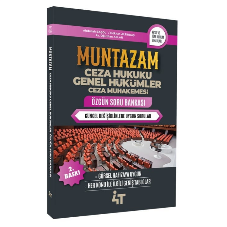 MUNTAZAM Ceza Hukuku Genel Hükümler Ceza Muhakemesi Soru Bankası 2. Baskı- 4T Yayınları