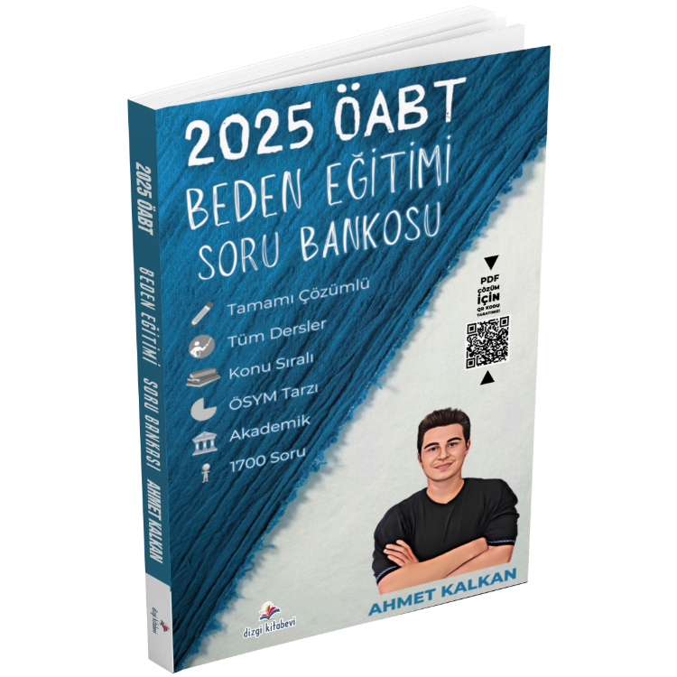 2025 Soru Bankosu Meb Ags ÖABT Beden Eğitimi Tamamı PDF Çözümlü Soru Bankası Ahmet Kalkan Dizgi Kitap Yayınları