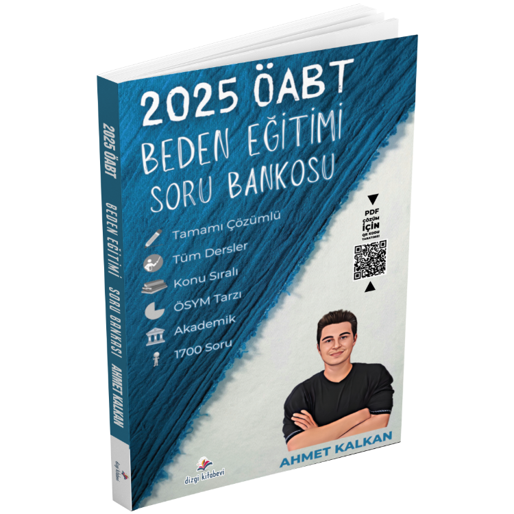 2025 Soru Bankosu Meb Ags ÖABT Beden Eğitimi Tamamı PDF Çözümlü Soru Bankası Ahmet Kalkan Dizgi Kitap Yayınları