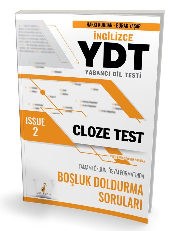 YDT İngilizce Cloze Test Issue 2 Pelikan Yayınevi