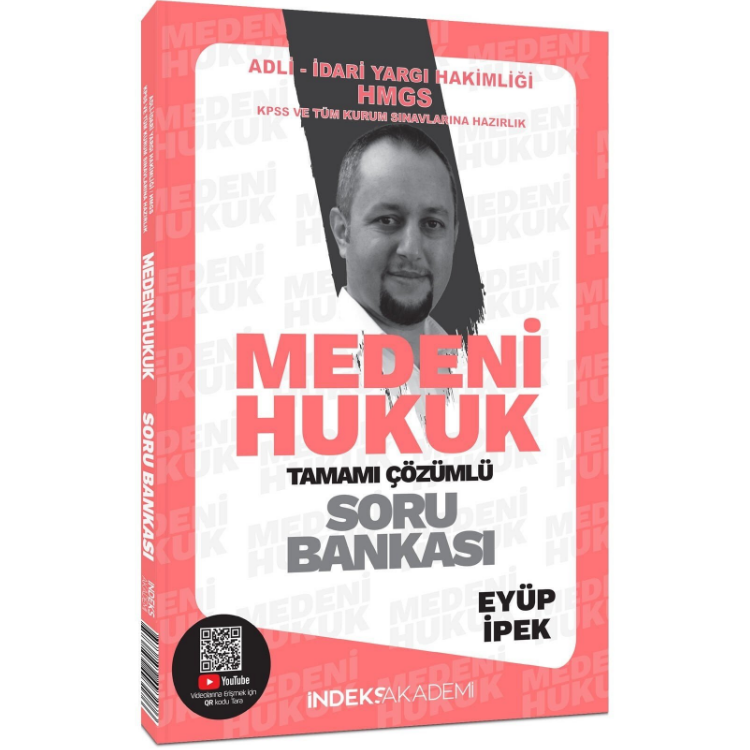 2025 KPSS A Grubu Medeni Hukuk Soru Bankası Çözümlü - Eyüp İpek İndeks Akademi Yayıncılık