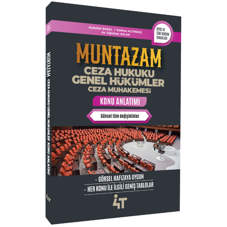MUNTAZAM Ceza Hukuku Genel Hükümler Ceza Muhakemesi Konu Anlatım 2. Baskı 4T Yayınları