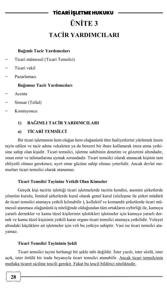 2023 Hâkimlik Ticaret Hukuku Ders Notları ve Soruları Monopol Yayınları