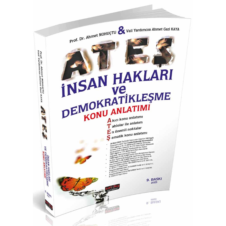 Ateş İnsan Hakları ve Demokratikleşme Konu Anlatımı 9. Baskı  Savaş Yayınları