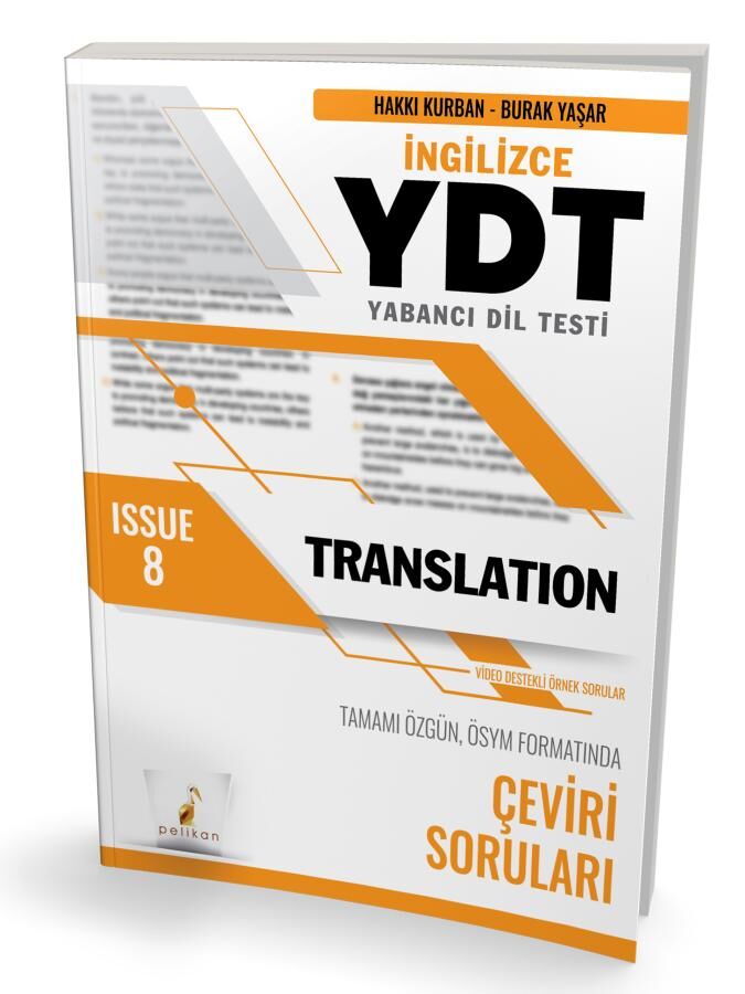 YDT İngilizce Translation Issue 8 Pelikan Yayınevi