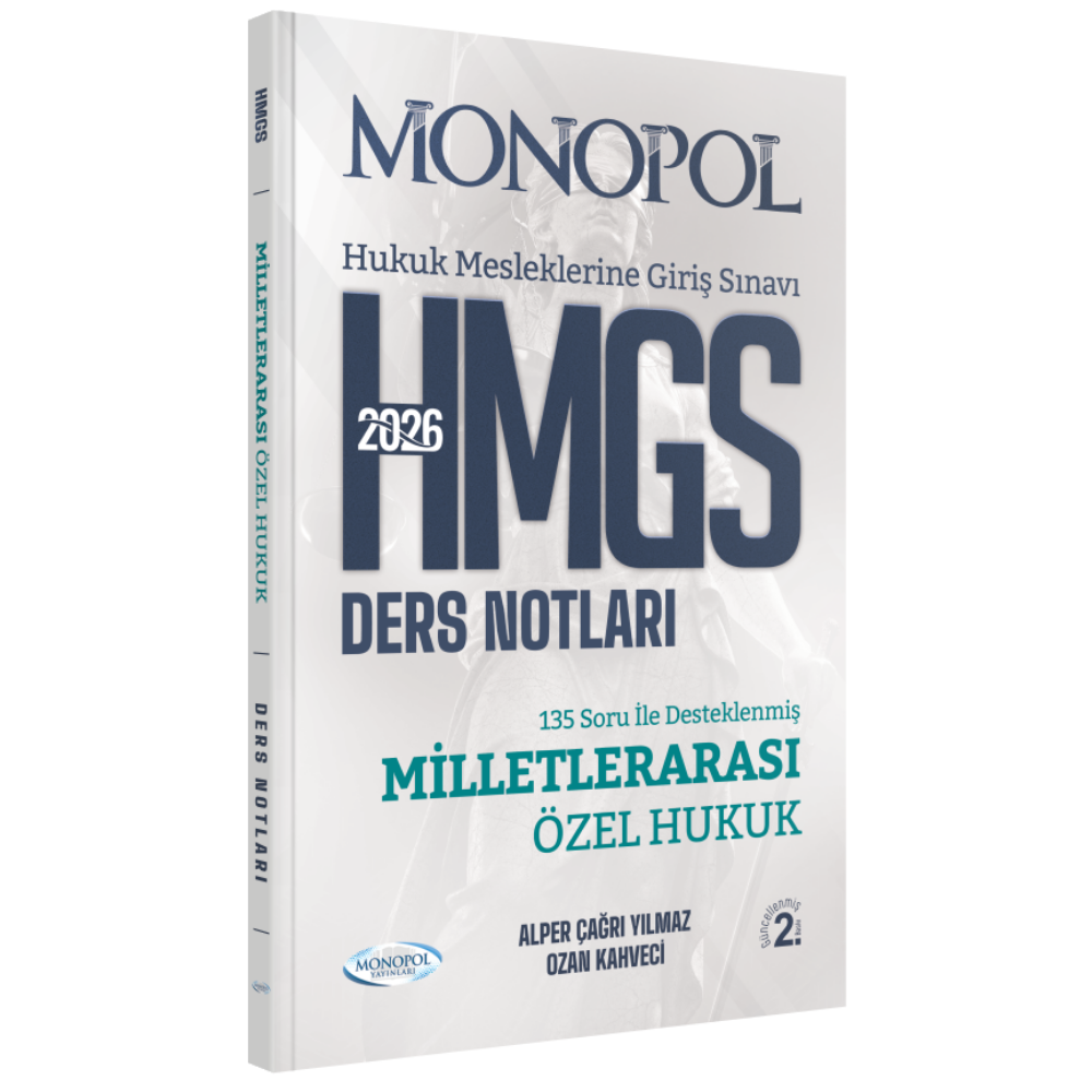 HMGS Milletlerarası Özel Hukuk Ders Notları  2. Baskı Monopol Yayınları