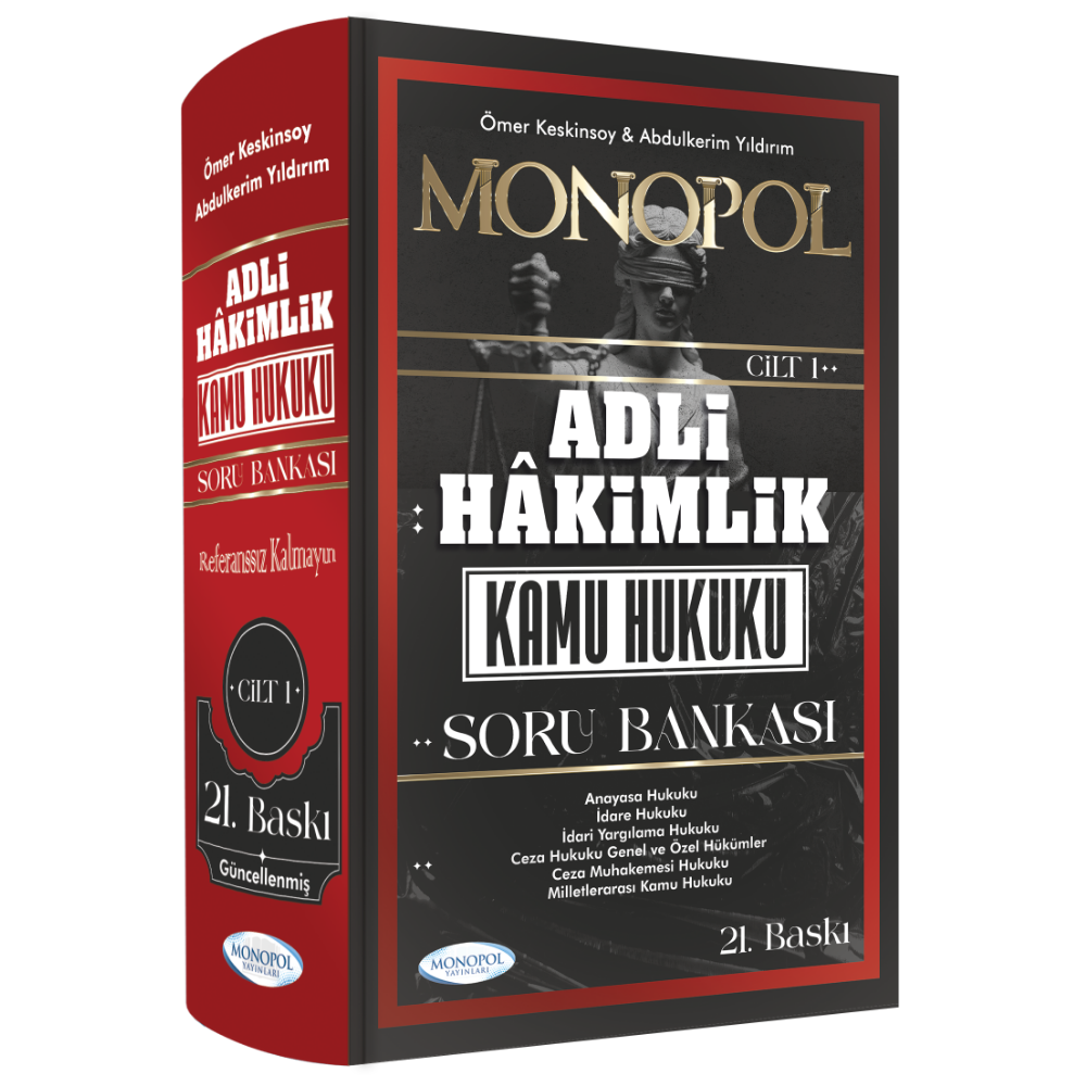 Adli Hakimlik Kamu Hukuku Soru Bankası 21. Baskı Monopol Yayınları