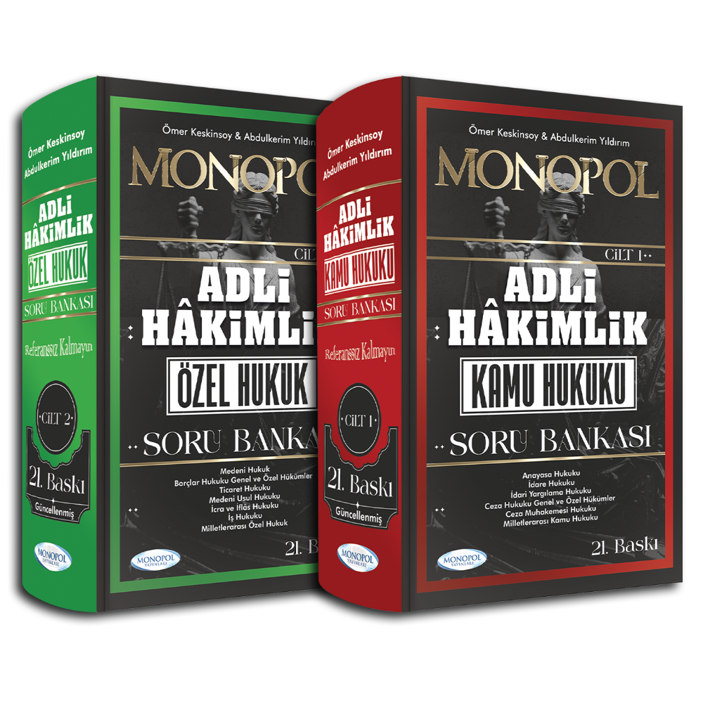 Adli Hakimlik Kamu Hukuku-Özel Hukuk Soru Bankası 21.Baskı Monopol Yayınları