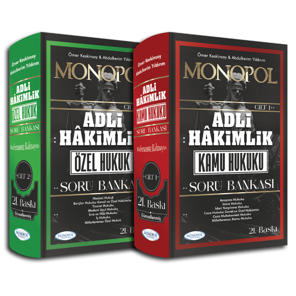 Adli Hakimlik Kamu Hukuku-Özel Hukuk Soru Bankası 21.Baskı Monopol Yayınları