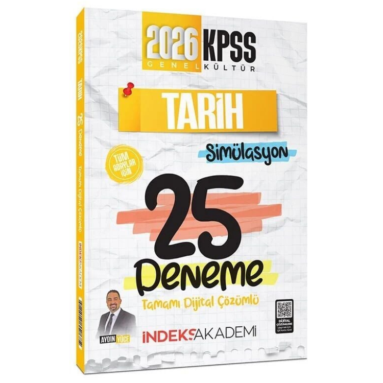 2026 KPSS Tarih Simülasyon 25 Deneme Çözümlü - Aydın Yüce İndeks Akademi Yayıncılık