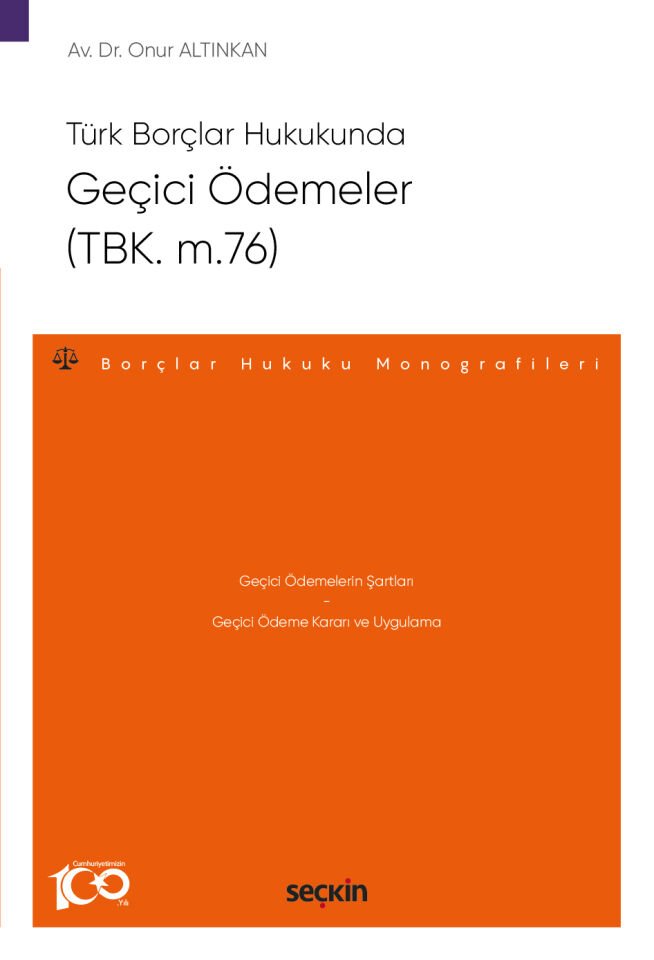 Geçici Ödemeler (TBK. m.76) Seçkin Yayıncılık