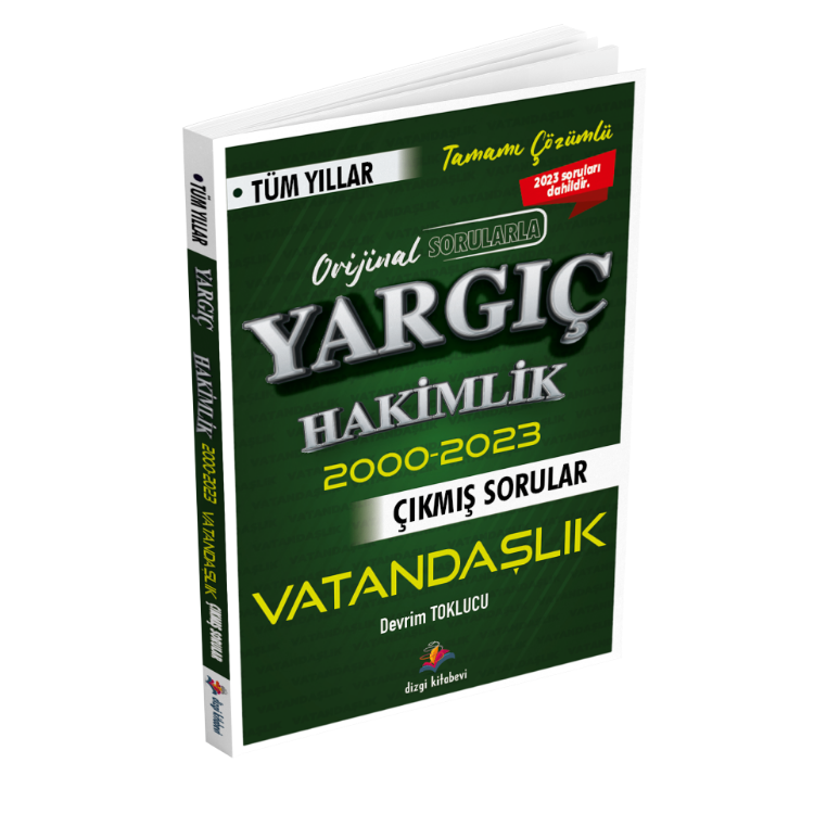2024 Yargıç Hakimlik Vatandaşlık Tüm Yıllar Çıkmış Sorular Dizgi Kitap Yayınları