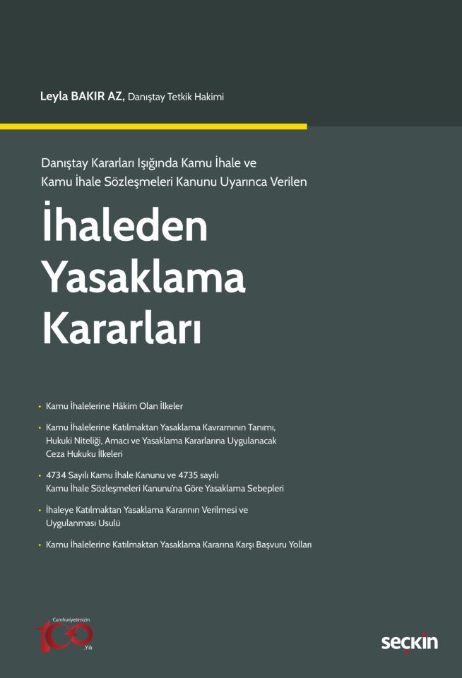 İhaleden Yasaklama Kararları Seçkin Yayıncılık