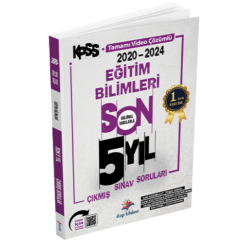 2025 KPSS Eğitim Bilimleri Son 5 Yıl Video Çözümlü Çıkmış Sorular Dizgi Kitap Yayınları