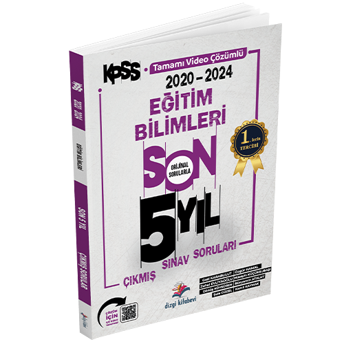 2025 KPSS Eğitim Bilimleri Son 5 Yıl Video Çözümlü Çıkmış Sorular Dizgi Kitap Yayınları