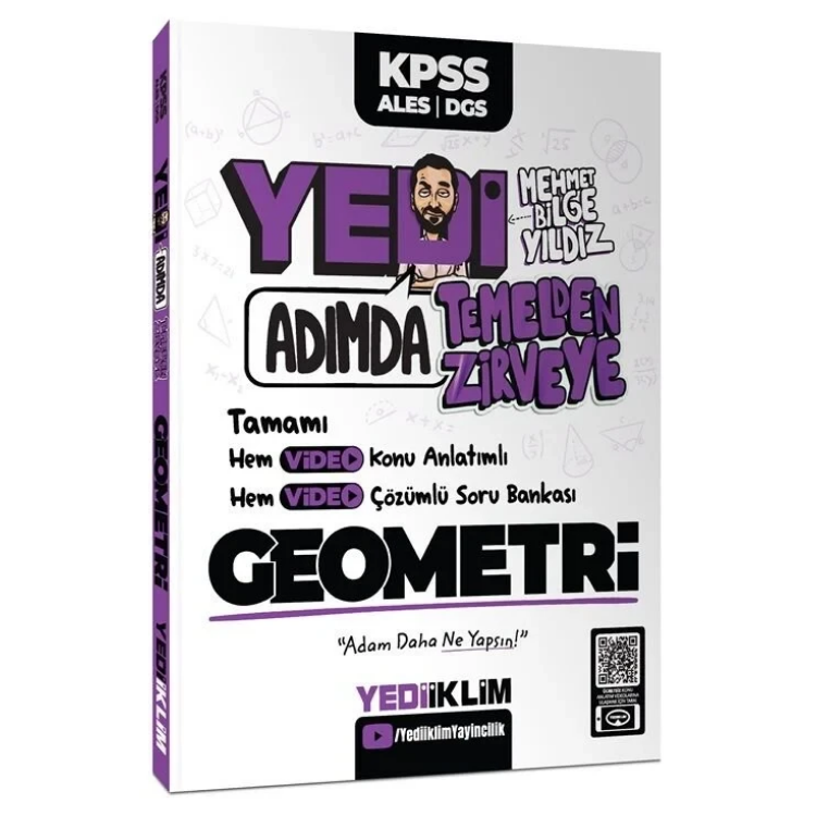 Yedi Adımda Temelden Zirveye Geometri Video Konu Anlatımlı Video Çözümlü Soru Bankası Yediiklim Yayınları