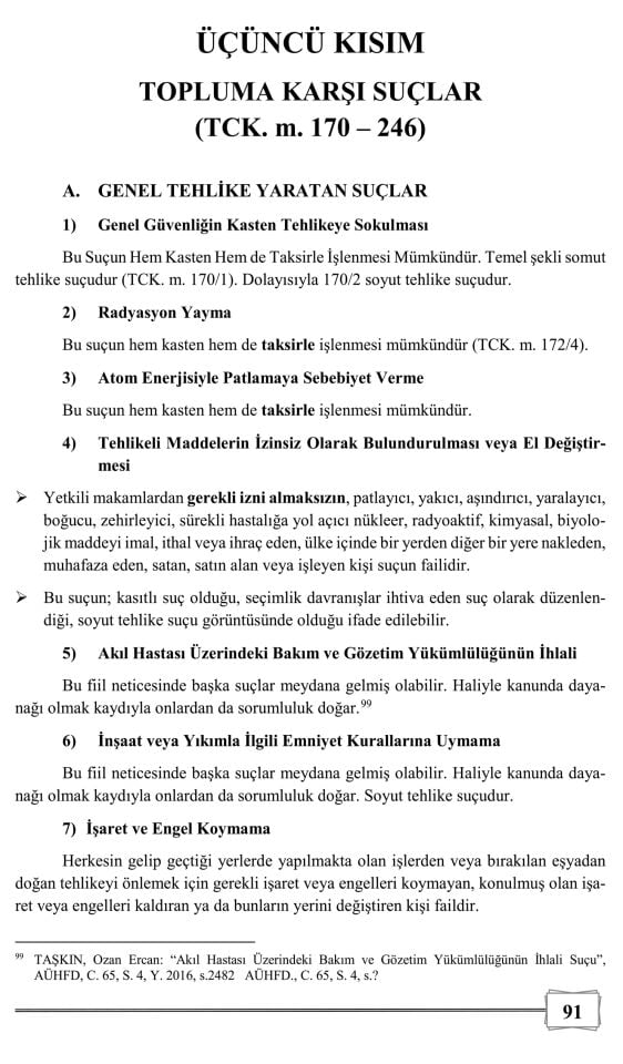 Ceza Hukuku Özel Hükümler 2. Baskı Monopol Yayınları