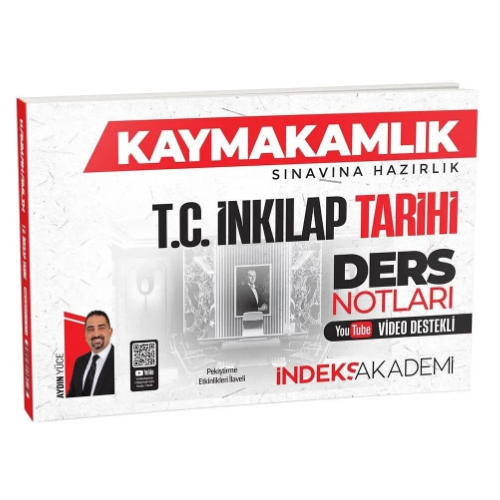 Kaymakamlık TC İnkılap Tarihi Video Ders Notları - Aydın Yüce İndeks Akademi Yayıncılık