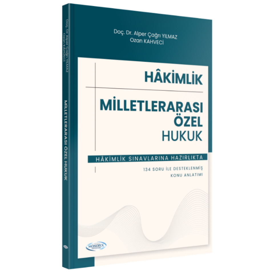 2025 Hakimlik Milletlerarası Özel Hukuk Ders Notları Monopol Yayınları