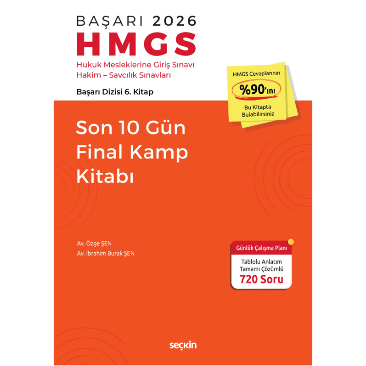 BAŞARI HMGS Son 10 Gün Final Kamp Kitabı- Seçkin Yayıncılık