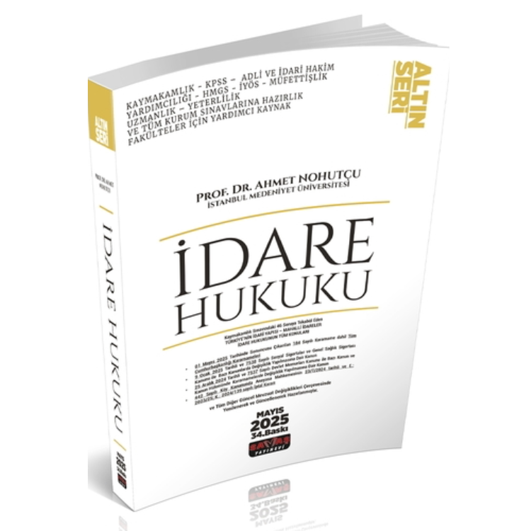 İdare Hukuku Konu Anlatımı Altın Seri Savaş Yayınları Mayıs 2025