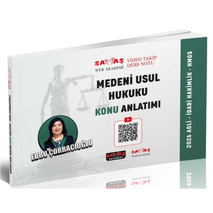 Adli-İdari Hakimlik HMGS Medeni Usul Hukuku Konu Anlatımı Savaş Yayınları 2026