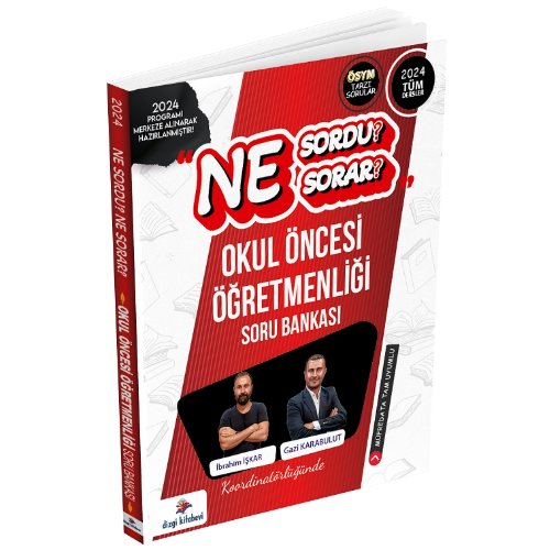 Kpss Okul Öncesi Öğretmenliği Ne Sordu Ne Sorar Tamamı PDF Çözümlü Soru bankası 2024 İbrahim İşkar- Gazi Karabulut Dizgi Kitap Yayınları