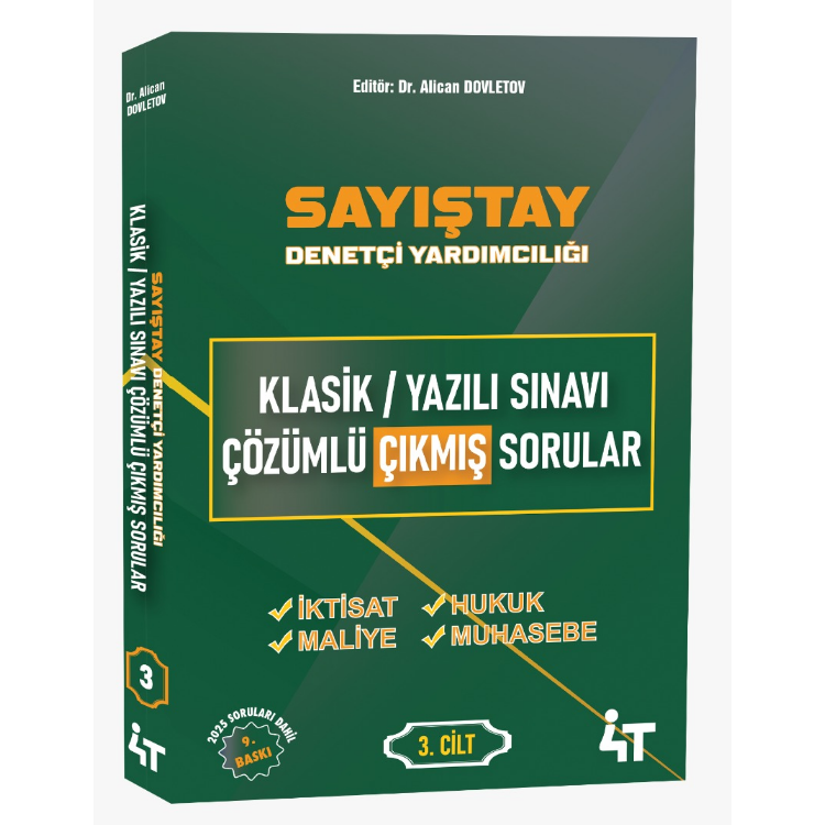 Sayıştay Soru Bankası Seti 9.Baskı -4T Yayınları
