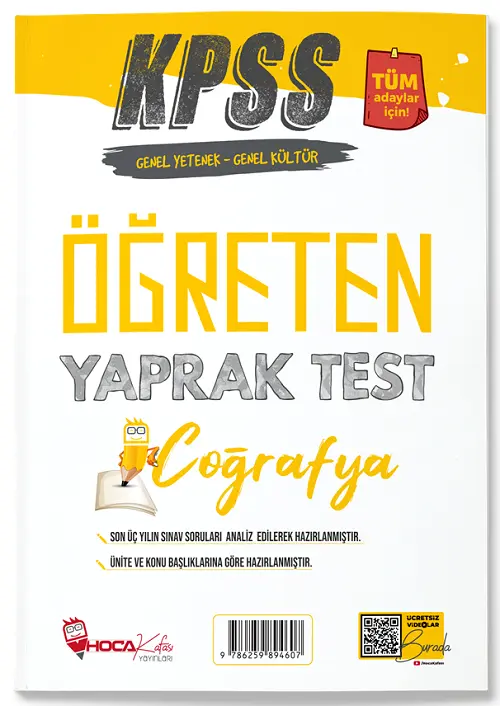 KPSS Coğrafya Öğreten Yaprak Test Hoca Kafası Yayınları