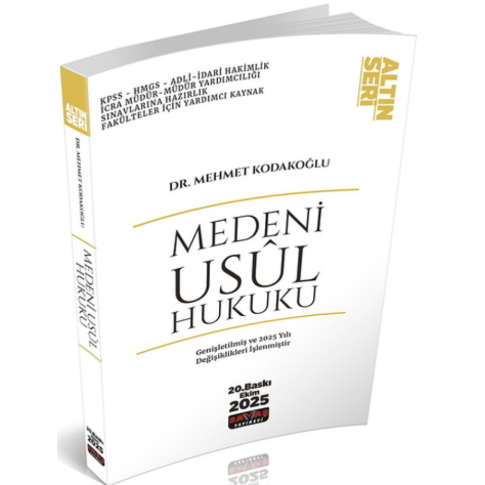 Medeni Usul Hukuku Konu Anlatımı Savaş Yayınları 2025