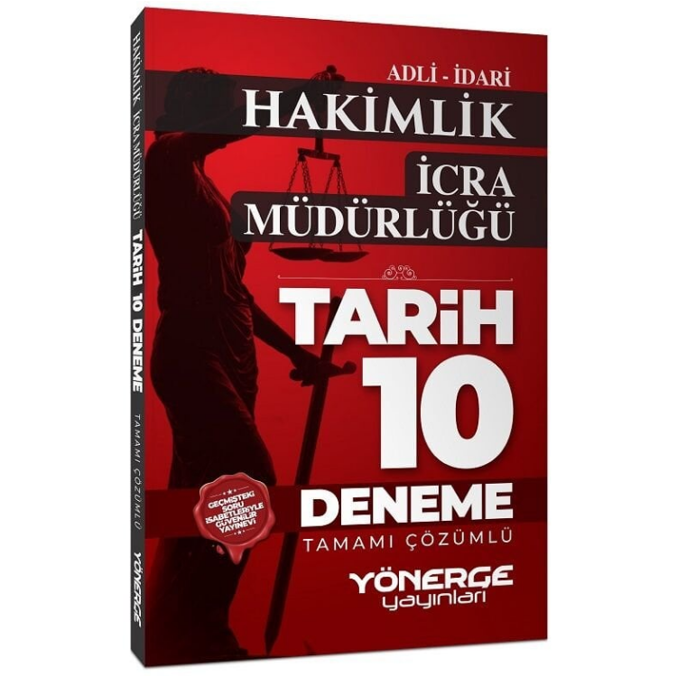 Adli İdari Hakimlik İcra Müdürlüğü Tarih 10 Deneme Çözümlü Yönerge Yayınları