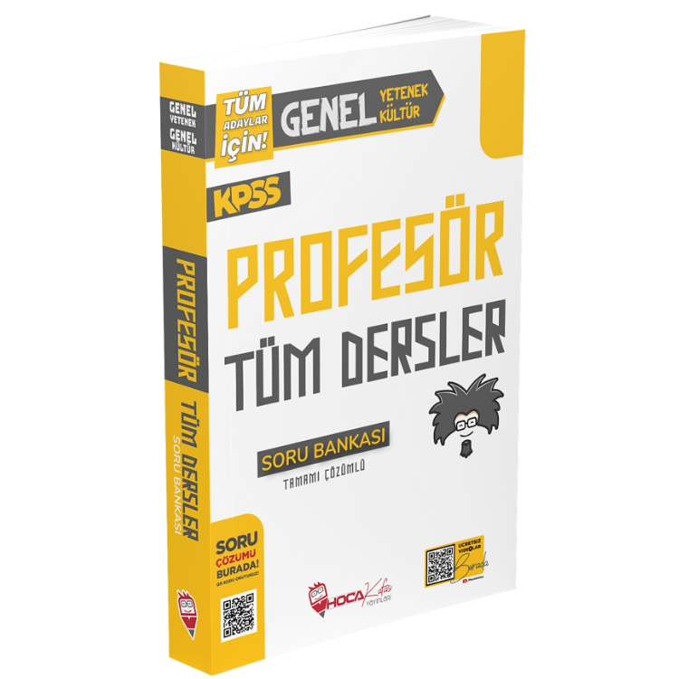 KPSS Genel Yetenek Genel Kültür Profesör Soru Bankası Çözümlü Hoca Kafası Yayınları