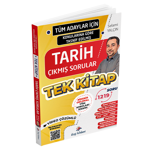 2026 Tüm Adaylar İçin Tüm Sınavlar Tarih Video Çözümlü Çıkmış Soru Külliyatı Selami Yalçın Dizgi Kitap Yayınları