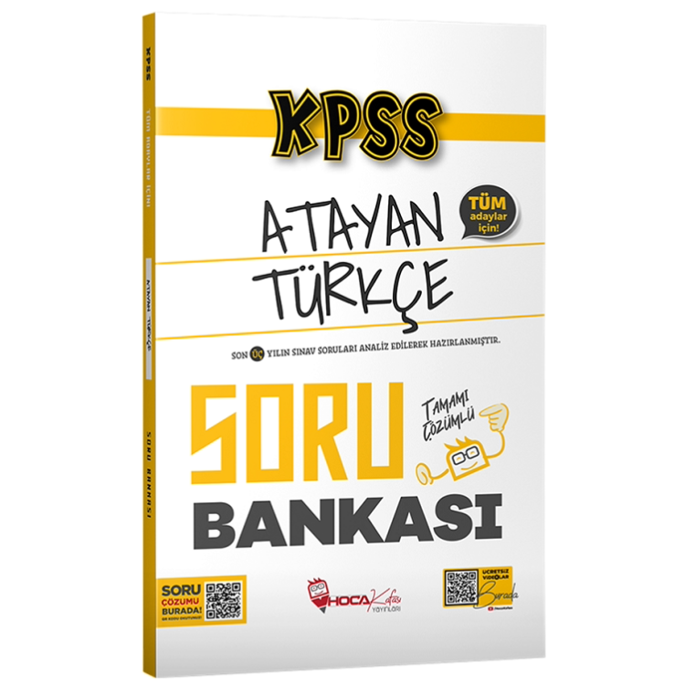 Hoca Kafası KPSS Türkçe Atayan Soru Bankası Çözümlü Hoca Kafası Yayınları
