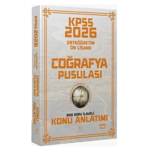 2026 KPSS Lise Ortaöğretim Ön Lisans Coğrafya Pusulası Konu Anlatımı - Barış Salt CBA Yayınları