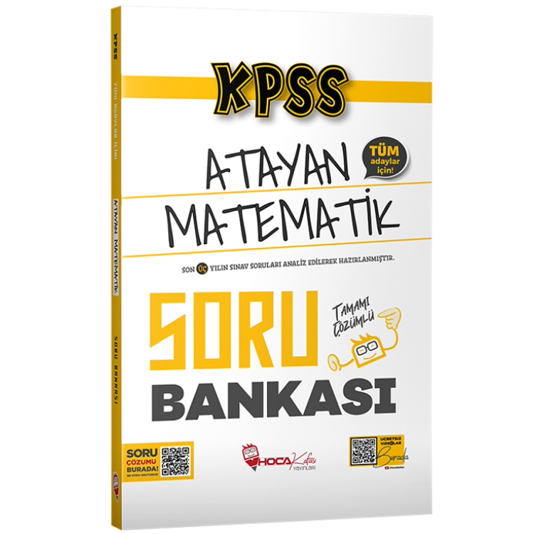 KPSS Matematik Atayan Soru Bankası Çözümlü Hoca Kafası Yayınları
