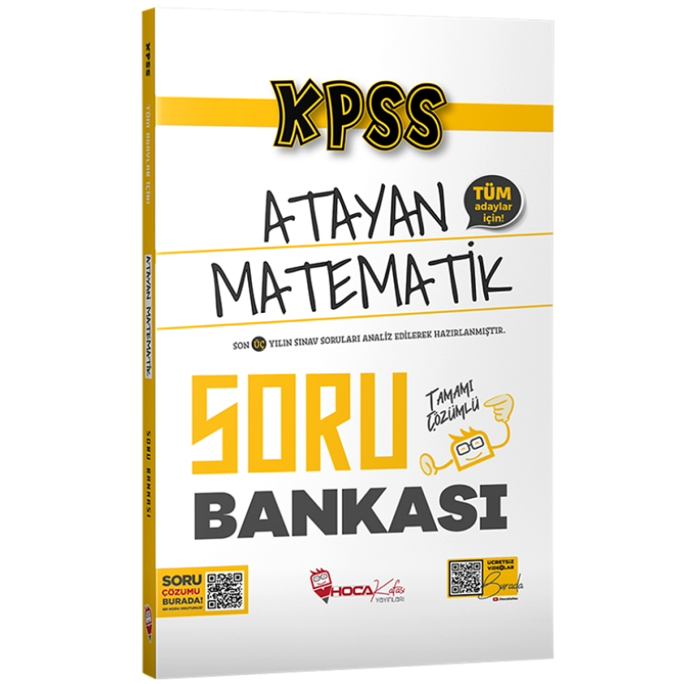 KPSS Matematik Atayan Soru Bankası Çözümlü Hoca Kafası Yayınları