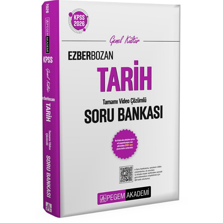 2026 KPSS Genel Yetenek Genel Kültür Ezberbozan Tarih Tamamı Video Çözümlü Soru Bankası Pegem Yayınları