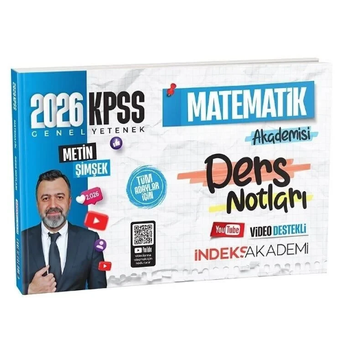 2026 KPSS Matematik Akademisi Video Ders Notları - Metin Şimşek İndeks Akademi Yayıncılık