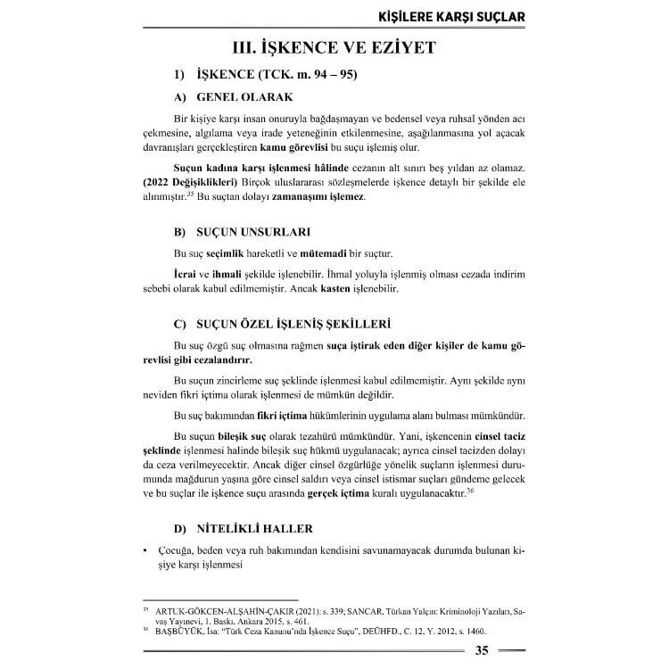 Ceza Hukuku Özel Hükümler 5. Baskı Monopol Yayınları