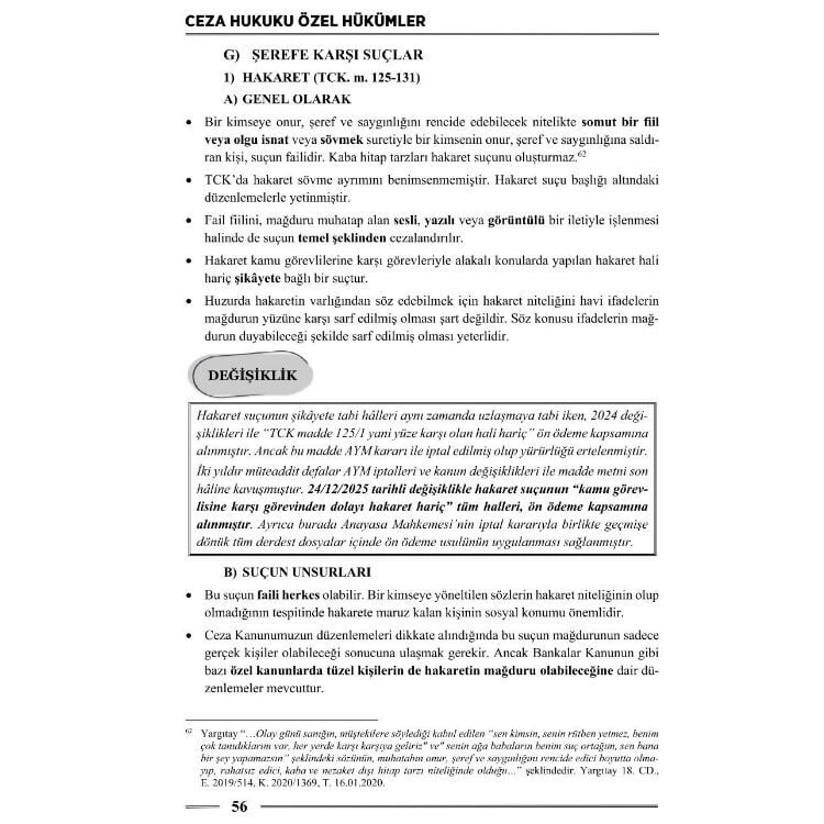 Ceza Hukuku Özel Hükümler 5. Baskı Monopol Yayınları