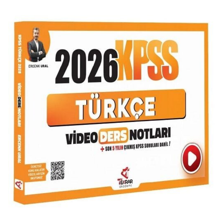 2026 KPSS Türkçe Video Ders Notları - Ercenk Ural Tekrar Akademi Yayınları