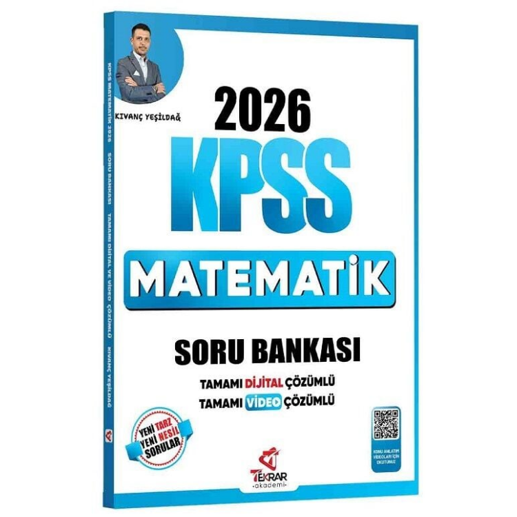 2026 KPSS Matematik Soru Bankası Çözümlü - Kıvanç Yeşildağ Tekrar Akademi Yayınları
