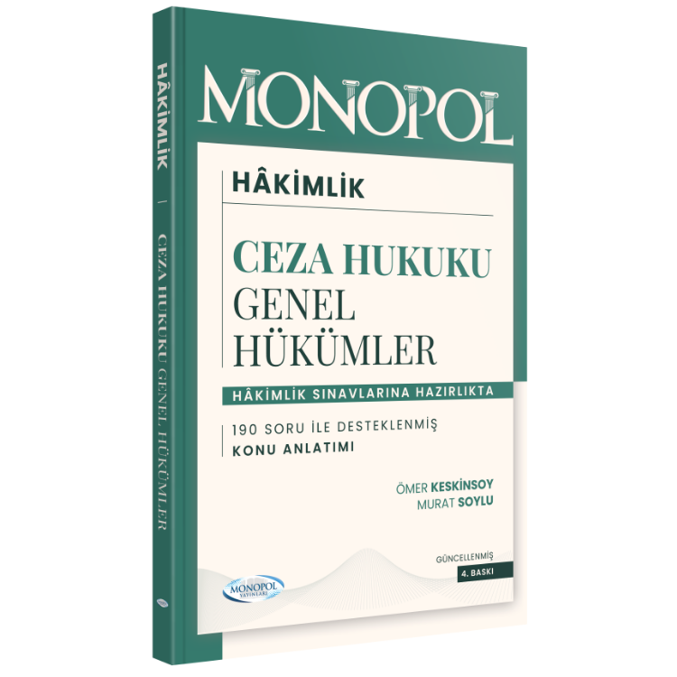 Ceza Hukuku Genel Hükümler 4. Baskı Monopol Yayınları